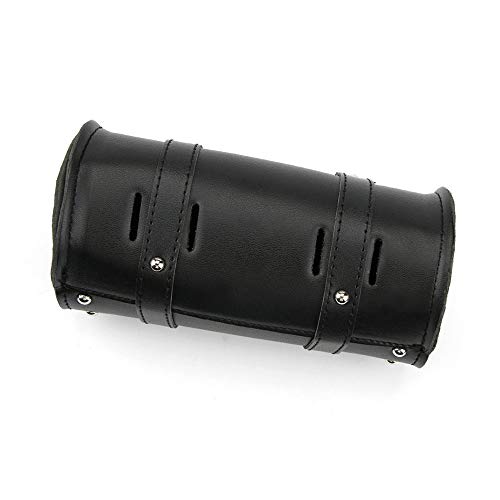 GoolRC Motocicleta Fork Bag, Bolsa universal de couro PU com bolso interno com zíper para Honda Kawa