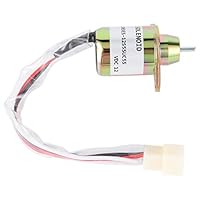 Tbest 119653-77950, Magnetventil Zur Kraftstoffabschaltung 119653-77950, Aluminium, Solenoidventil, Kraftstoffabschaltventil, R55-7, R60-7, 3TNE84