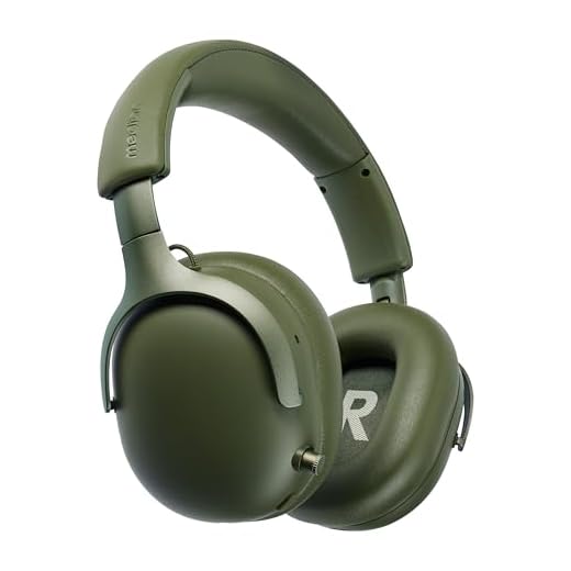 MEDION Over Ear Kopfhörer HX-1 Pure (kabellos, Bluetooth 5.4, Wireless, Passive Noise Isolation, 3+1 EQ Presets, bis zu 100 Stunden Akkulaufzeit, IPX4 Spritzwasserschutz) grün