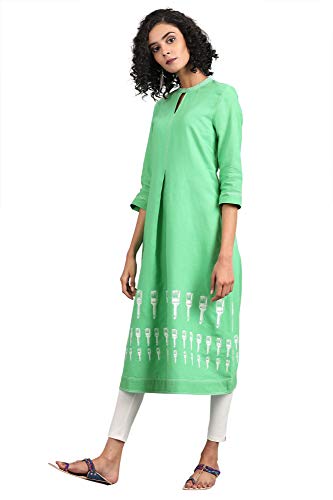 Image of W for Woman Women's Cotton Straight Kurta