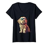 Photo Gallery donna labradoodle doodle mamma cani cane mamma amico peloso maglietta con collo a v Photo Gallery donna labradoodle doodle mamma cani cane mamma amico peloso maglietta con collo a v