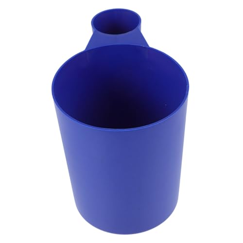 Yardwe Herramienta de Limpieza de Piscinas automático Piscina de Nacimiento Bien Kit de Piscina Pala de plástico para Piscina Cuchara de plastico con Mango para Piscina el plastico Blue