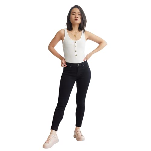 Gia Petite Ankle Skinny in Black4