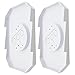 Saihisday 2PCS Outdoor Light Mounting Block with Built-in Electrical Box, Vinyl Siding Lamp Mounting Block Fit for 1/2 Inch Outdoor Mounting Plate and 4 Inch Siding, White