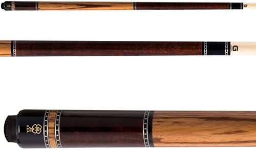 McDermott USA G437 Dark English/Zebrawood Handle G-Core Pool/Billiards Cue Stick