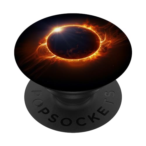 Total Solar Eclipse Astronomy Lovers Sun Moon Earth Totality PopSockets PopGrip Intercambiabile