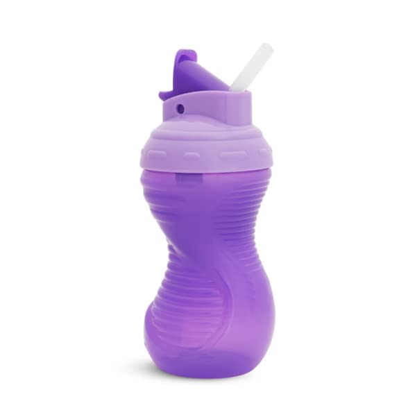 Munchkin 4 Pack Mighty Grip Flip Straw Cups, 9 Ounce (Discontinued by Manufacturer)