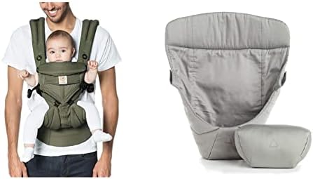 Ergobaby Baby Carrier, 4-Position Omni 360 Cool Air Mesh for Newborn to Toddler (0-3 yrs), Ergonomic Child Carrier & Backpack, Midnight Blue