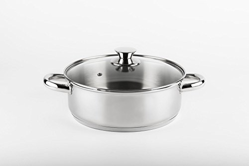 Vier - CI12 Cacerola acero inoxidable 18/10 de 12cm Diámetro, Inducción, Cacerola Inoxidable 18/10