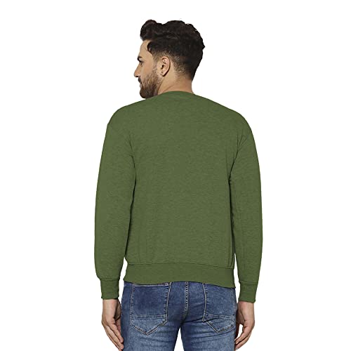 Image of Mack Jonney Fleece Round Neck Sweatshirt for Men (Pack of 2)-SW RN OLV RST 02-P