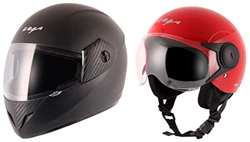Image of Vega Cliff Black Helmet-L & Tom Red Helmet-M