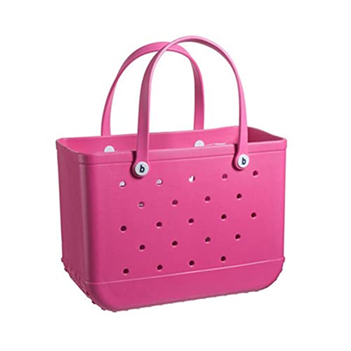 2022 Neue Mode Outdoor Hohl Silikon Große EVA Strand Bolsillos Sommer Frauen EVA Korb Frauen Outdoor Reise Handtasche Lagerung Bolsillos (rosarot) Cover