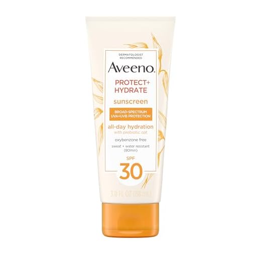 Aveeno Protect + Hydrate Moisturizing Body Sunscreen Lotion With Broad Spectrum Spf 30 & Prebiotic Oat, Weightless & Refreshing Feel, Paraben-free, Oil-free, Oxybenzone-free, 3.0 ounces