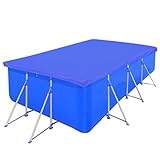 🍄¡Las costuras de calidad en el borde de la cubierta aseguran sus años de servicio! PD: Es una cubierta de piscina de alta calidad.