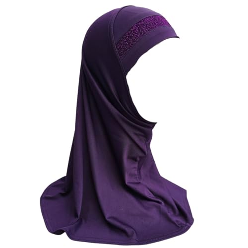 Yaqeen Hijab al Amira Kopftuch für Mädchen mit Glitzerborte, fertig zum...