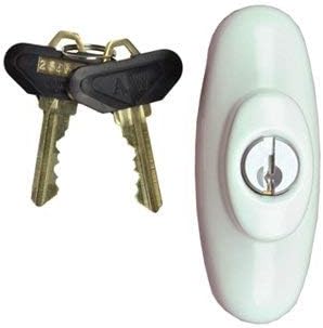 Keyed Lock Assembly, Andersen Tribeca Gliding Door, LH - White