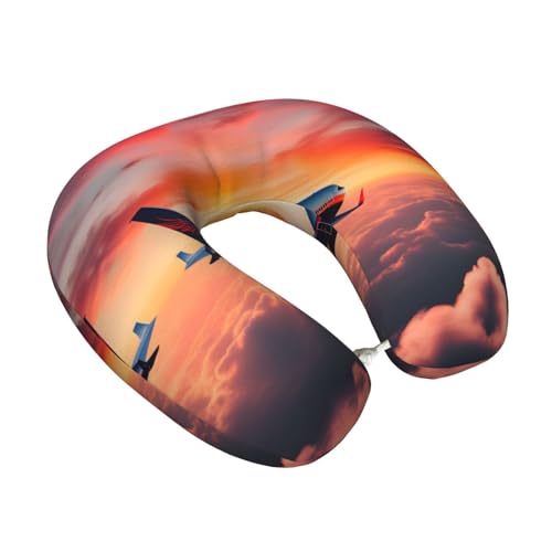 Almohada de viaje de espuma viscoelástica negra miniatura 2