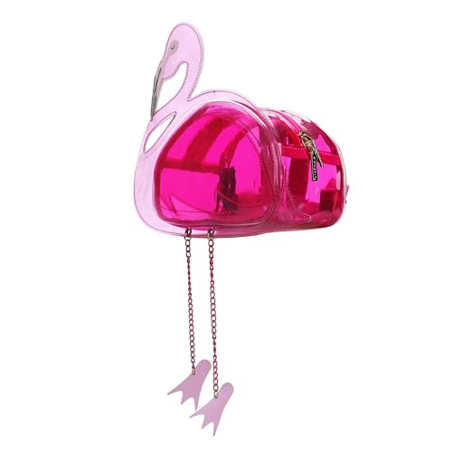 Bioworld Pink Flamingo 13.5-Inch Clear Mini Backpack4