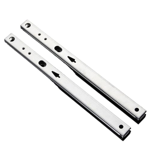 Glissières de tiroir à billes coulissement fluide en acier 17 mm