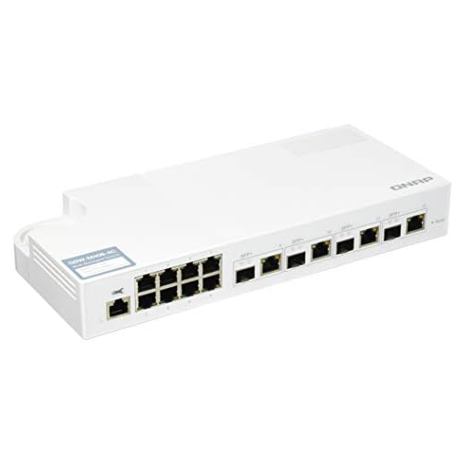 QNAP QSW-M408-4C 10GbE Managed Switch, with 4-Port 10GbE SFP+/RJ45 Combo and 8-Port Gigabit