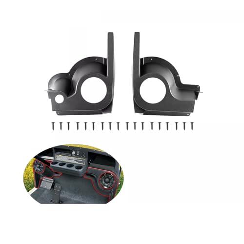 STILEALUS Black ABS Golf Cart Speaker Pods Fits for EZGO TXT 1994 and Up Replacement for E-Z-GO 627153(Set of 2)