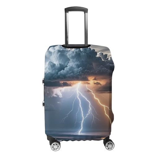 Cloud Lightning Printed Luggage Cover Protector, Fits 18-32 Inch Luggage4