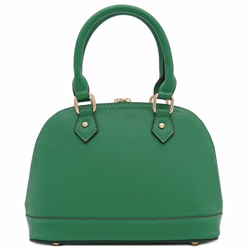 Image of FashionPuzzle Zip-Around Saffiano Classic Dome Satchel