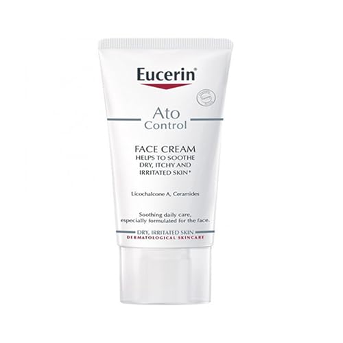 Eucerin AtoControl Face Care Cream for Reduces Redness and Itching 50ml, White, 50 ml (Pack of 1)