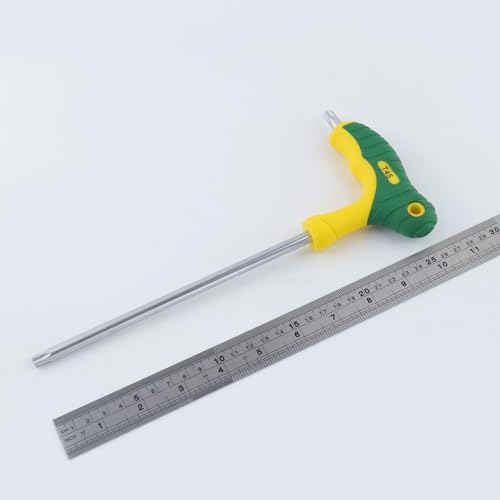 Image of Antrader T45 Torx Wrench,Anti Tamper Proof Hex Key,Chrome Vanadium Steel T-Handle Dual End Long Arm Screwdriver 2pcs,Two-tone