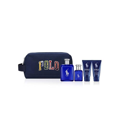 Opiniones de Ralph Lauren Fresh más recomendados. 38 Set de Regalo para el Día del Padre - Ralph Lauren - Polo Blue Eau De Toilette 125 ml, 40 ml, After Shave 50 ml, Gel de Ducha 40 ml y Pouch Polo