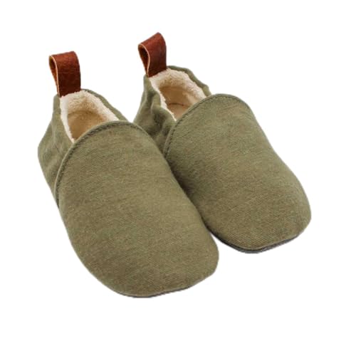 Pololo Kinder Hausschuhe aus Bio-Baumwolle in Doppelgröße