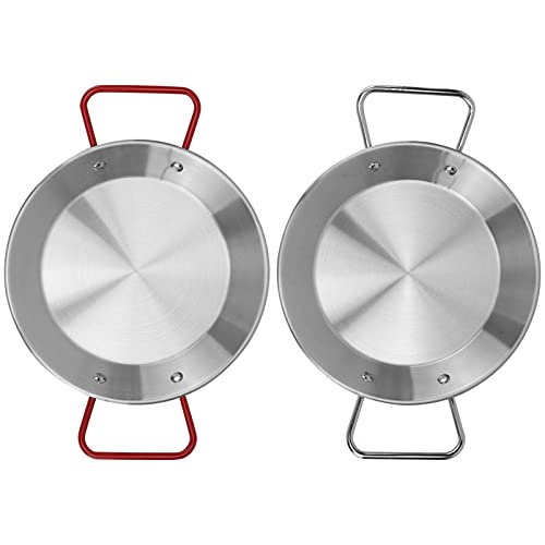 SOLUSTRE 2pcs Stainless Steel Seafood Pot Snack Tray Food Container for Home Picnic Versatile Tableware for Fruits Vegetables and Party Treats Original Color