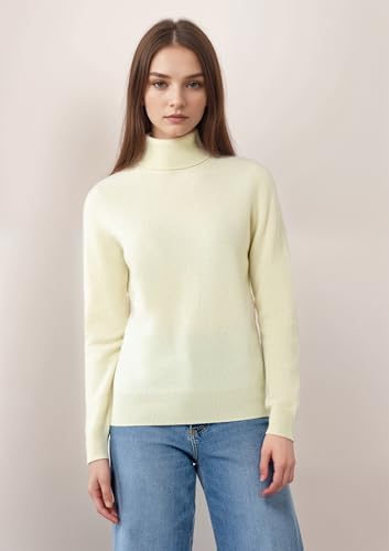 Image of Cashmere Turtleneck Sweater for Women - 100% Pure Mongolian Cashmere Pullover