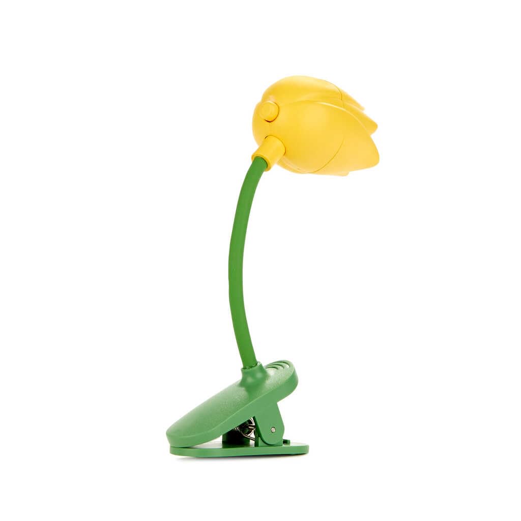 Balvi Lampada Lettura Tulip Giallo con Clip