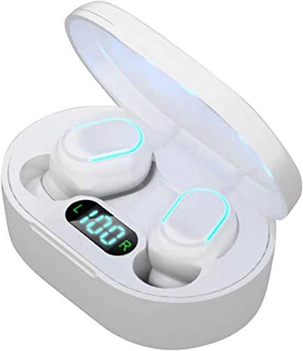 Wireless Earbuds, BassKYE Bluetooth 5.0 Earphones with Premium Sound/Stable Signal/Power Display/ 24Hrs Playtime/ IPX8 Waterproof/CVC 8.0 Noise Reduction, Wireless Headphones for Sports and Work