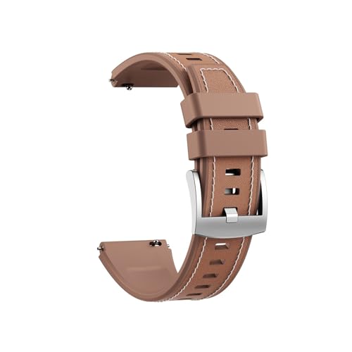 [PLYYQZM] 22mm�v�V���R�����X�g�o���h,�ɍ��� Hua wei Watch GT 6 6Pro 5 5Pro 4 46mm Runner2 Buds2 Ultimate 2�o���h�����u���X���b�g�ɓK�p(Brown,For GT5 Pro 46m