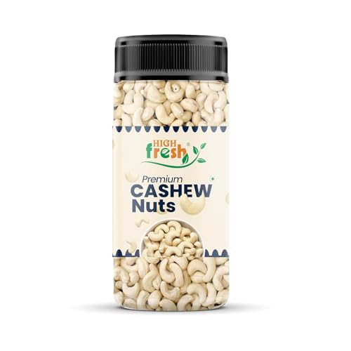 Image of HighFresh Premium Cashew Nuts 1KG Jar Pack | 100% Natural & Unpolished Kaju | Crunchy Fresh Dry Fruits | Rich in Protein, Magnesium & Phosphorus