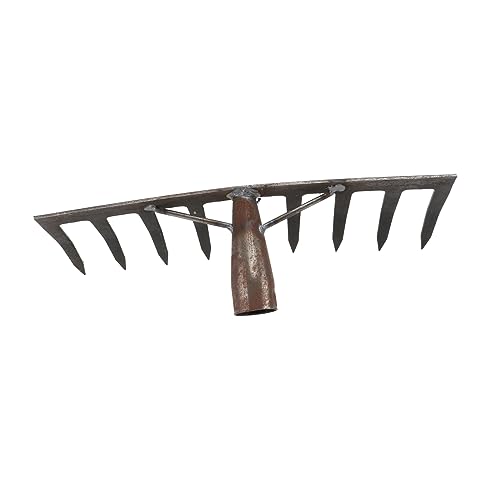 Toyvian Râteau à Gazon pour Labourer Outil Agricole De Jardinage Foncé Ameublissant Sol