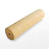 WindscreenSupplyCo 5'8' X 100' Shade Fabric Roll Sunblock Shade Cloth, 85% UV Resistant Mesh Netting Cover (1, Tan)