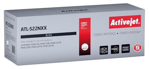 NER ACTIVEJET ATL-522NXX REEMPLAZO Para LEXMARK 52D2X00 (522X) Supreme 45,000 PĂGINAS Negro