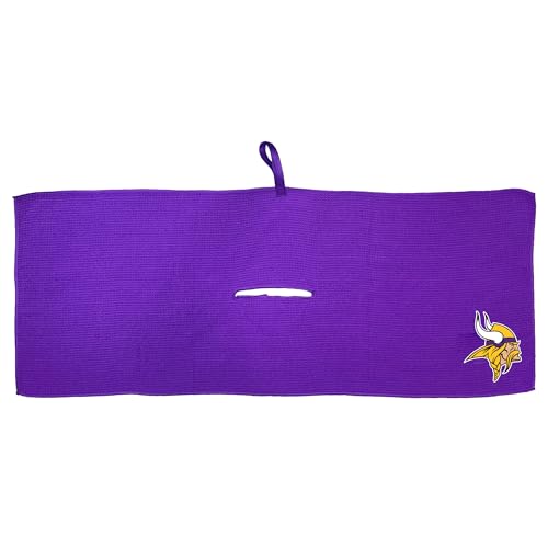 Team Golf NFL Minnesota Vikings Microfiber Golf Towel, 16x40 (Multicolor)