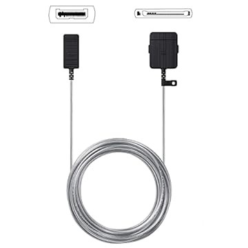 Um cabo de conexão invisível para Smart TV Samsung Neo QLED 8K modelo QN95A, QN700A, QN800A, QN900A, compatível BN39-02688A E343577 21302 N23UC0870, 2,5 m, prata, não serve para Samsung Frame TV