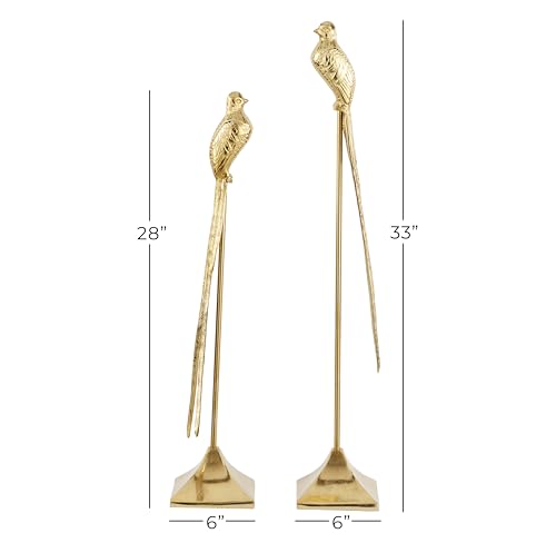 Deco 79 54534 Aluminum Metal Bird Decorative Sculpture Home Decor Statues thumb #5