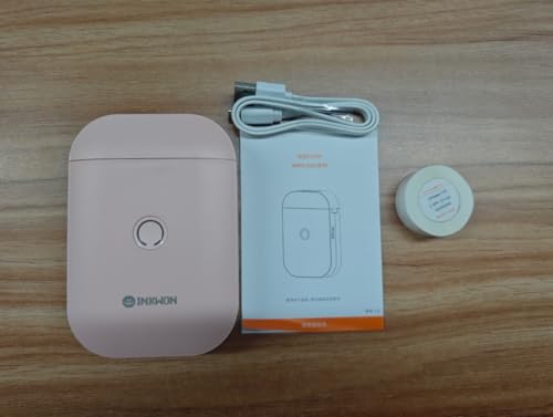 InkWon D11S ラベルプリンター 多機能 携帯型 Bluetooth対応 Android/iOS対応 (ピンク)