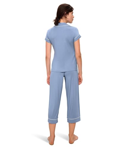 Image of Eberjey Gisele Short Sleeve and Cropped Pant PJ Set