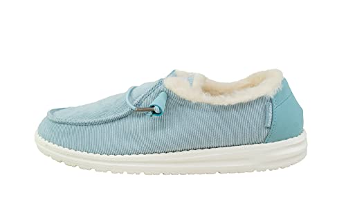 Image of HEYDUDE Women's Wendy Chambray | Women's Shoes | Women's Lace Up Loafers | Comfortable & Light-Weight