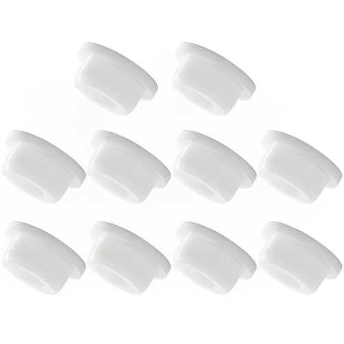 CULEO Tapones de desagüe,10 piezas de tapa de sellado de silicona para desbordamiento de lavabo, tapón redondo de salida de agua llena para mueble de baño