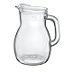 Bormioli Rocco Jug, 33.75 Ounce, Set of 6 Glaskanne 146160 mu3321990 Bistrot Karaffe 1.0-/, Glas, Durchsichtig, 1000 ml