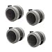 Produktbild WAGNER design yourself Möbelrollen/Doppelrollen 4tlg. Set - SOFT - Durchmesser 50 mm, Softlauffläche, Tragkraft 50 kg/Rolle - 01222304 Schwarz/Grau