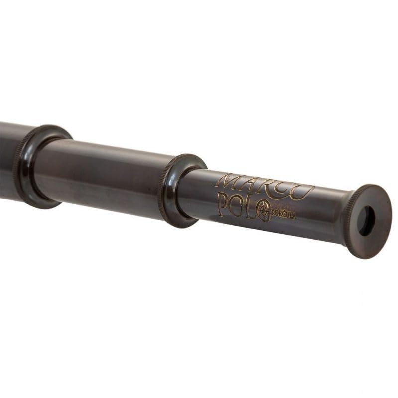 Télescope en laiton et cuir marron l'esprit des explorateurs - 7